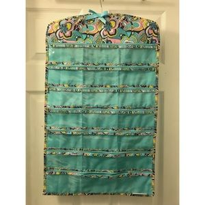 42 pocket hanging jewelry organizer with zippers!